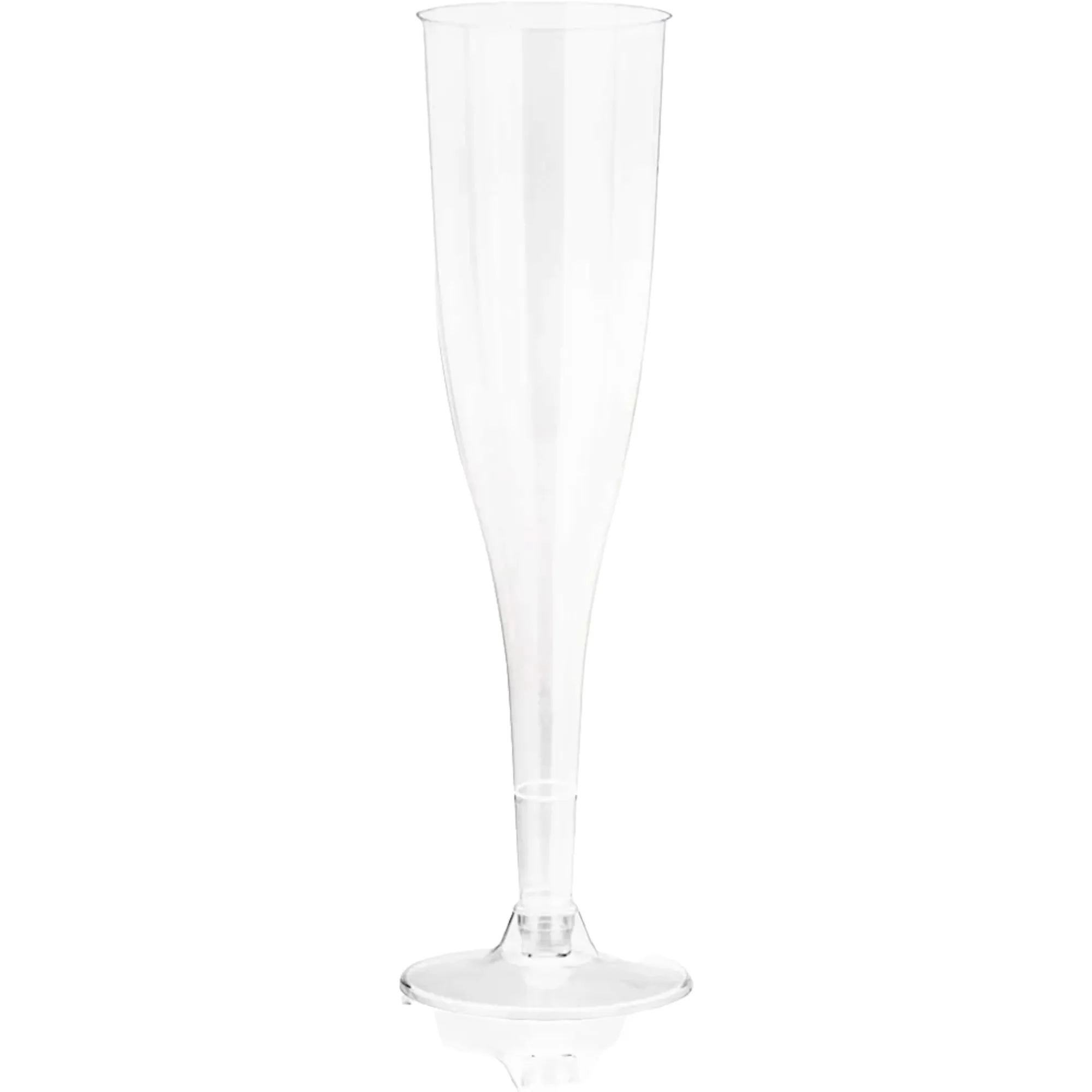 Disposable Party Cup 165ml Fluted Stemmed Champagne with Detachable Base 10pack