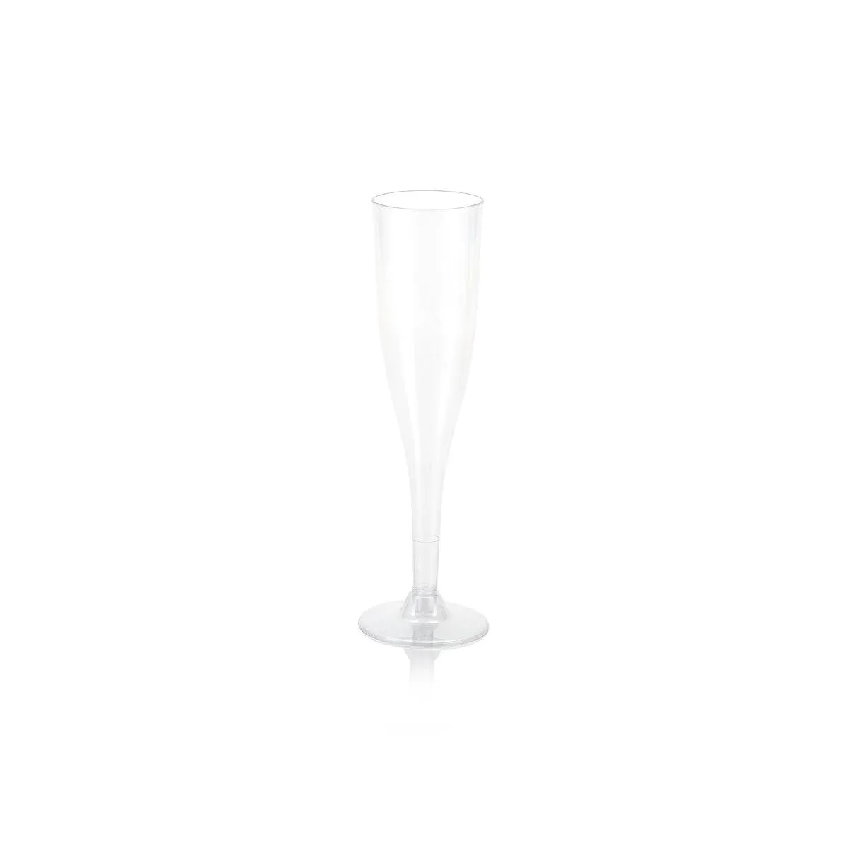 Disposable Party Cup 165ml Fluted Stemmed Champagne with Detachable Base 10pack