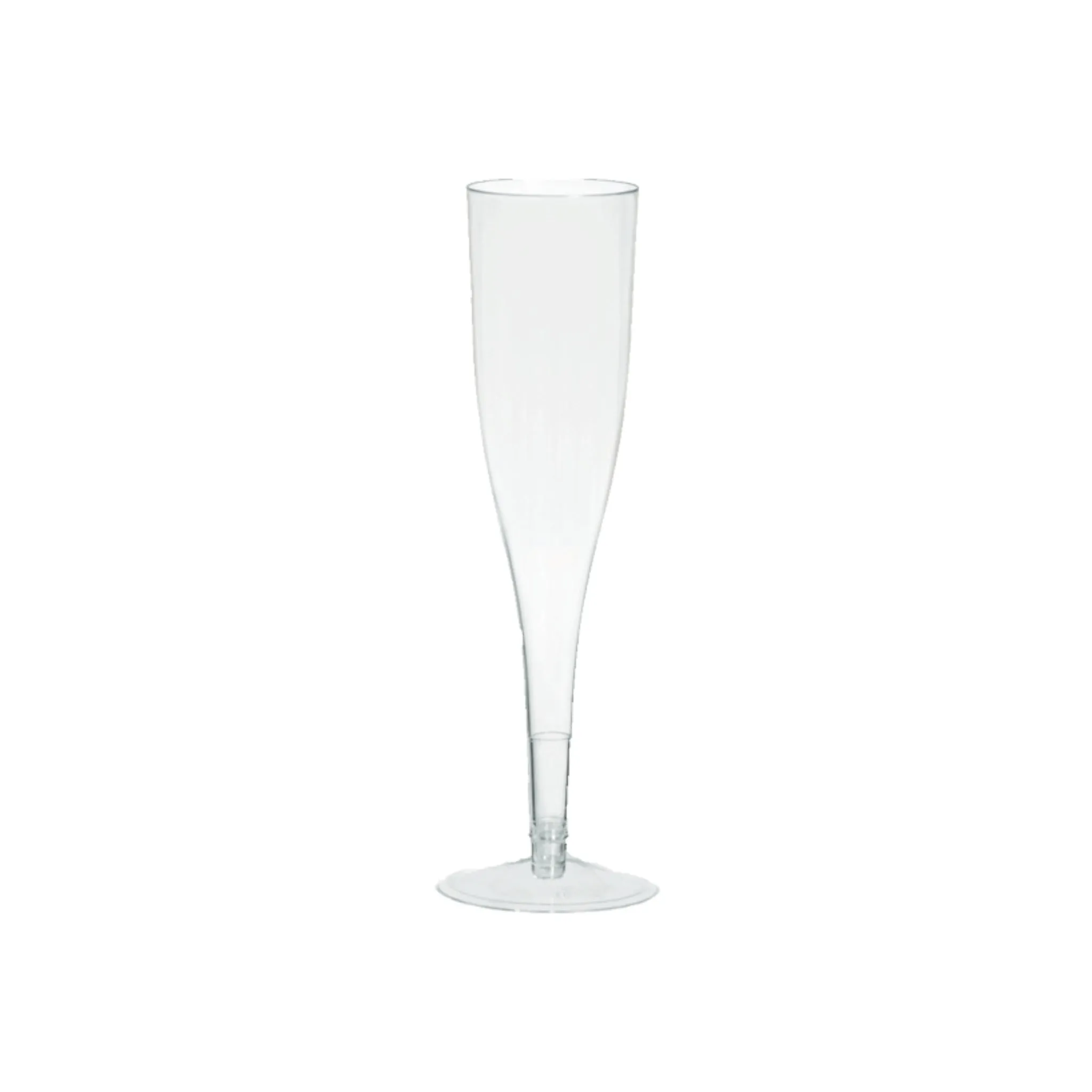 Disposable Party Cup 165ml Fluted Stemmed Champagne with Detachable Base 10pack