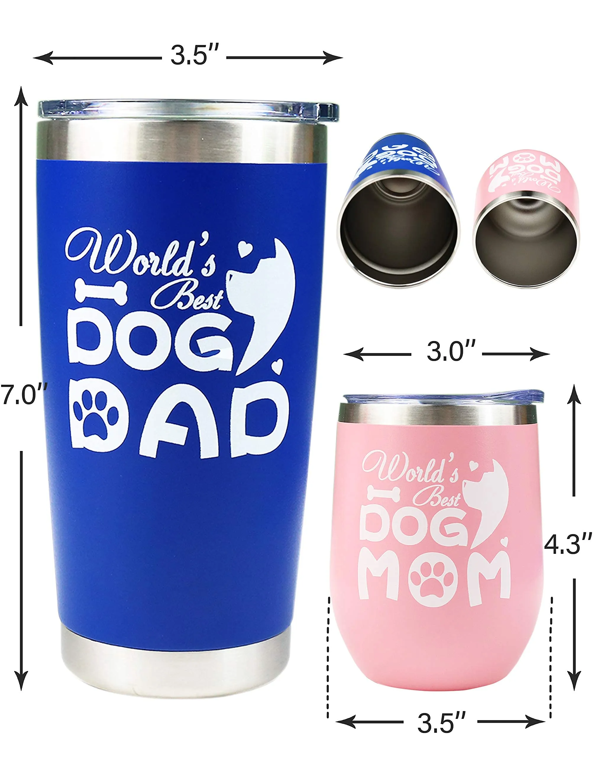 Dog Mom Gifts for Women,Dog Dad Gifts for Men,Best Dog Mom Ever,Dog Mom and Dad Cup,Dog