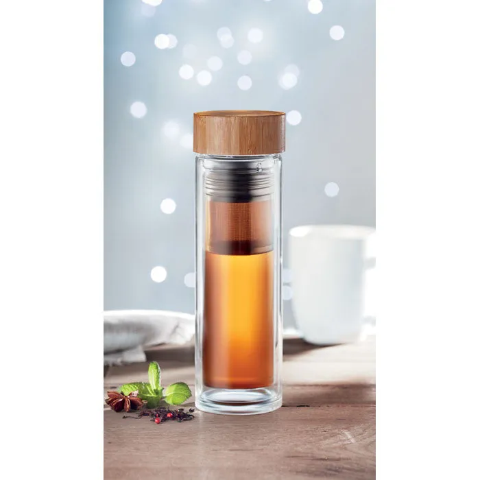 Double Wall Glass Bottle 400ml | BATUMI GLASS - MO9420