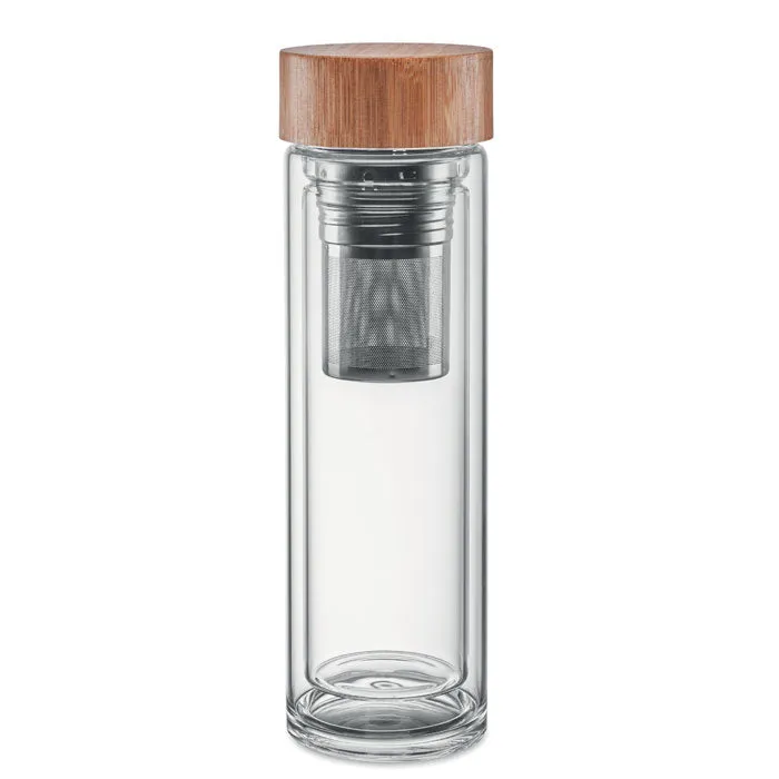 Double Wall Glass Bottle 400ml | BATUMI GLASS - MO9420