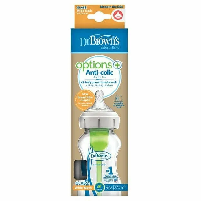 Dr Brown's Glass Wide Neck Bottles 270ml