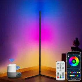 Dynamic RGB IC LED Floor Lamp, Voice Control, 1500 Lumens