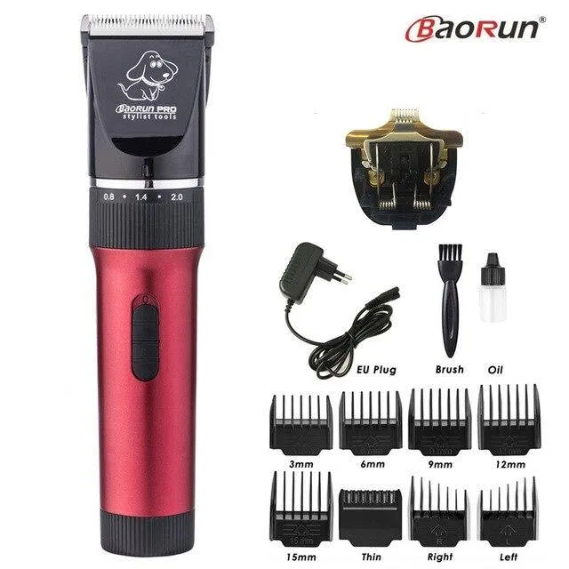 Electric Pet Dog Hair Trimmer  Grooming Clipper 110-240V