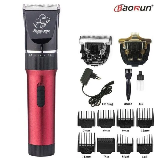 Electric Pet Dog Hair Trimmer  Grooming Clipper 110-240V