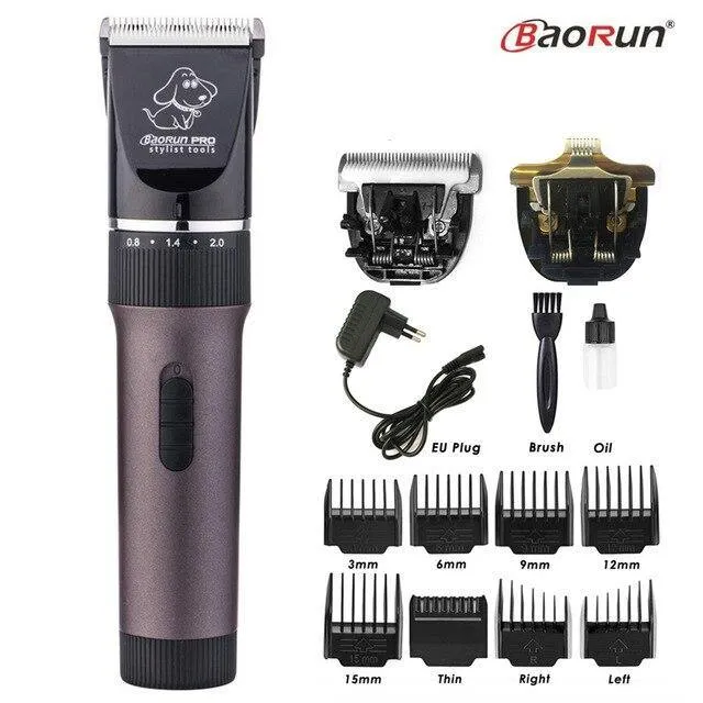 Electric Pet Dog Hair Trimmer  Grooming Clipper 110-240V