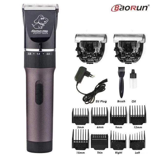 Electric Pet Dog Hair Trimmer  Grooming Clipper 110-240V