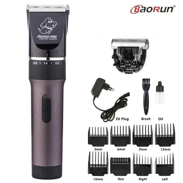 Electric Pet Dog Hair Trimmer  Grooming Clipper 110-240V