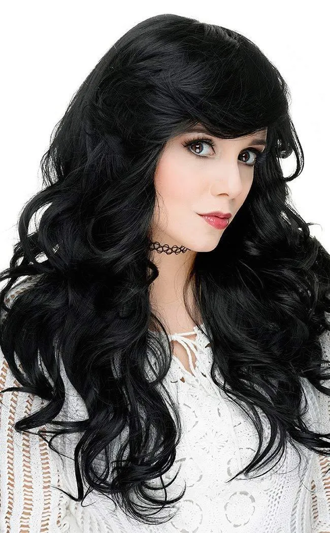 Emmeline Vamp Black Wig