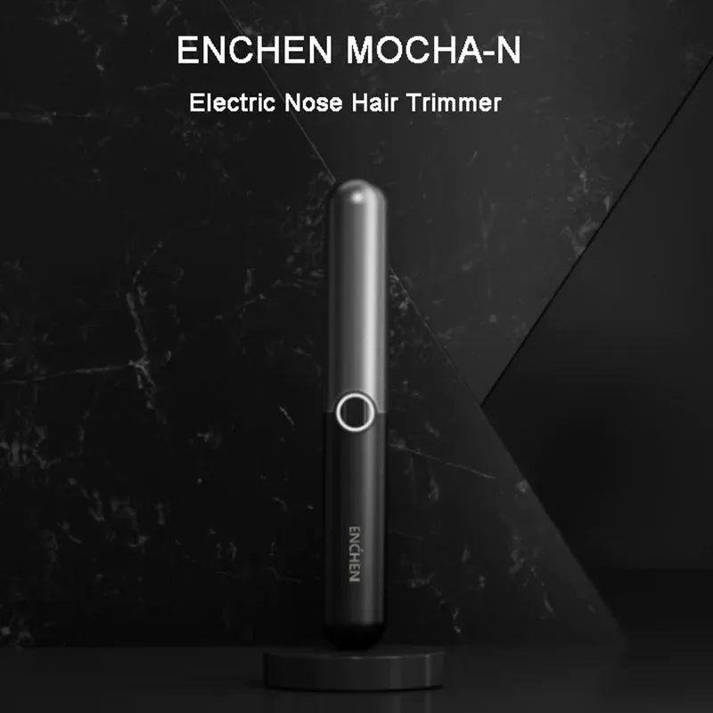 Enchen - Mocha N Electric Mini Nose and Ear Hair Trimmer Shaver - Black