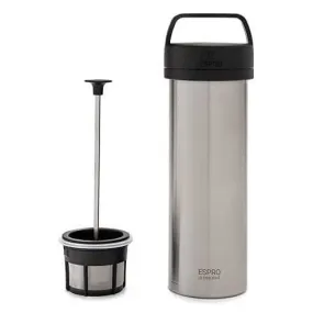 Espro Ultralight 16oz Portable Coffee Press Brush Stainless