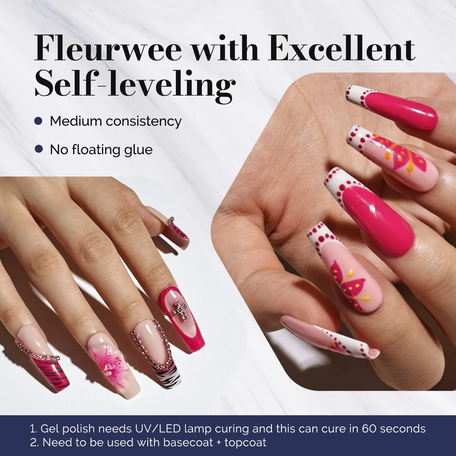 Fleurwee Gel Nail Polish Plant-based 0.5 fl oz/15ml - P37 Azalea Purple