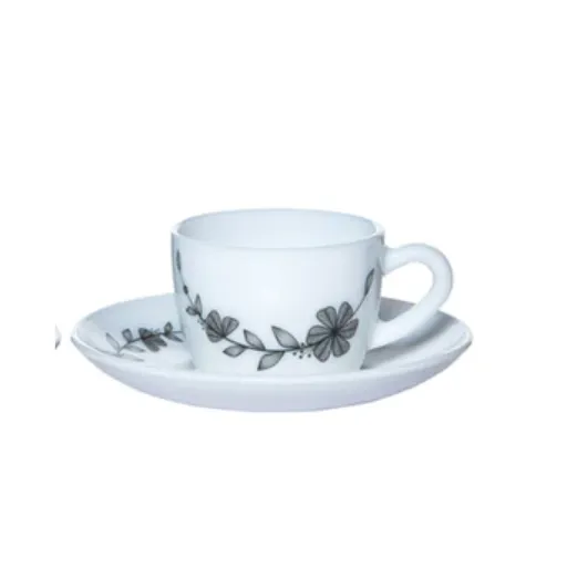 Florid Vine Cup & Saucer Set, 6 Pcs