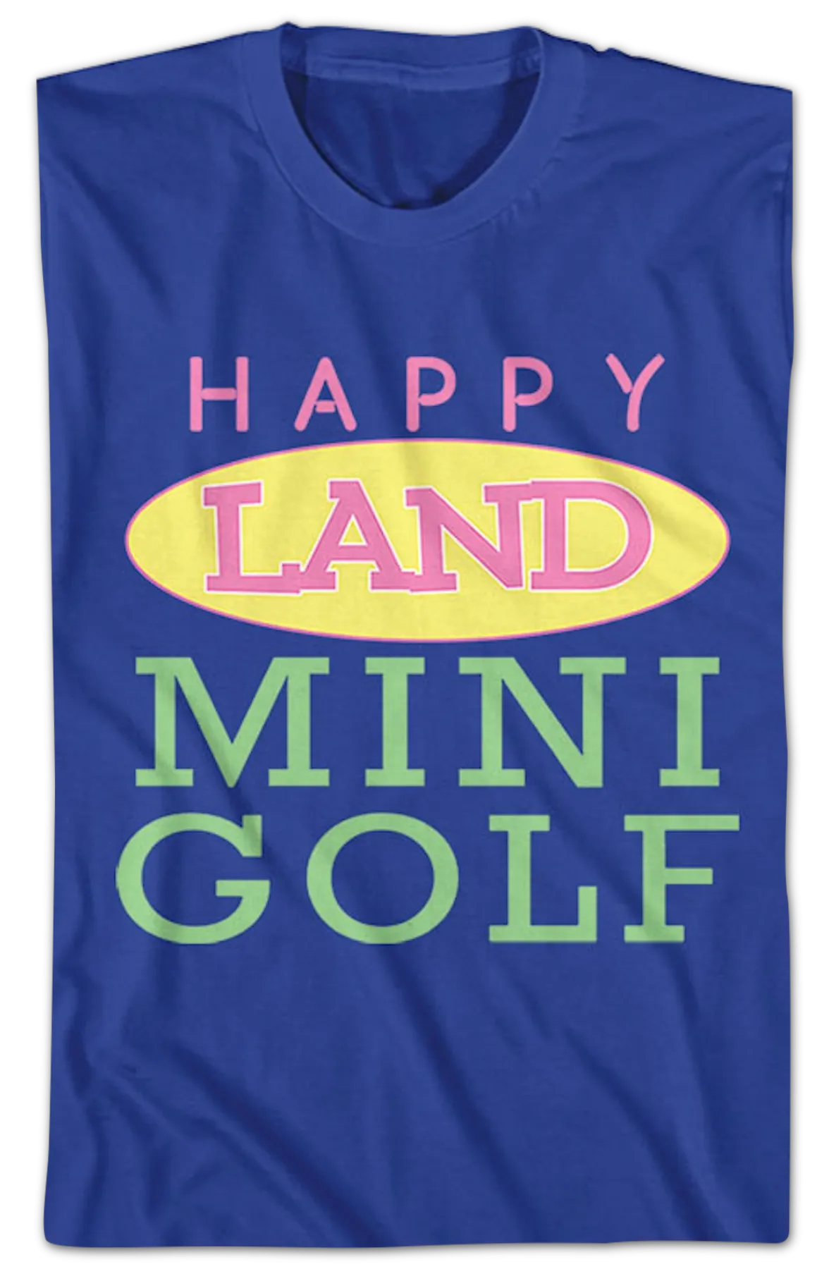 Front & Back Happy Land Mini Golf Happy Gilmore T-Shirt