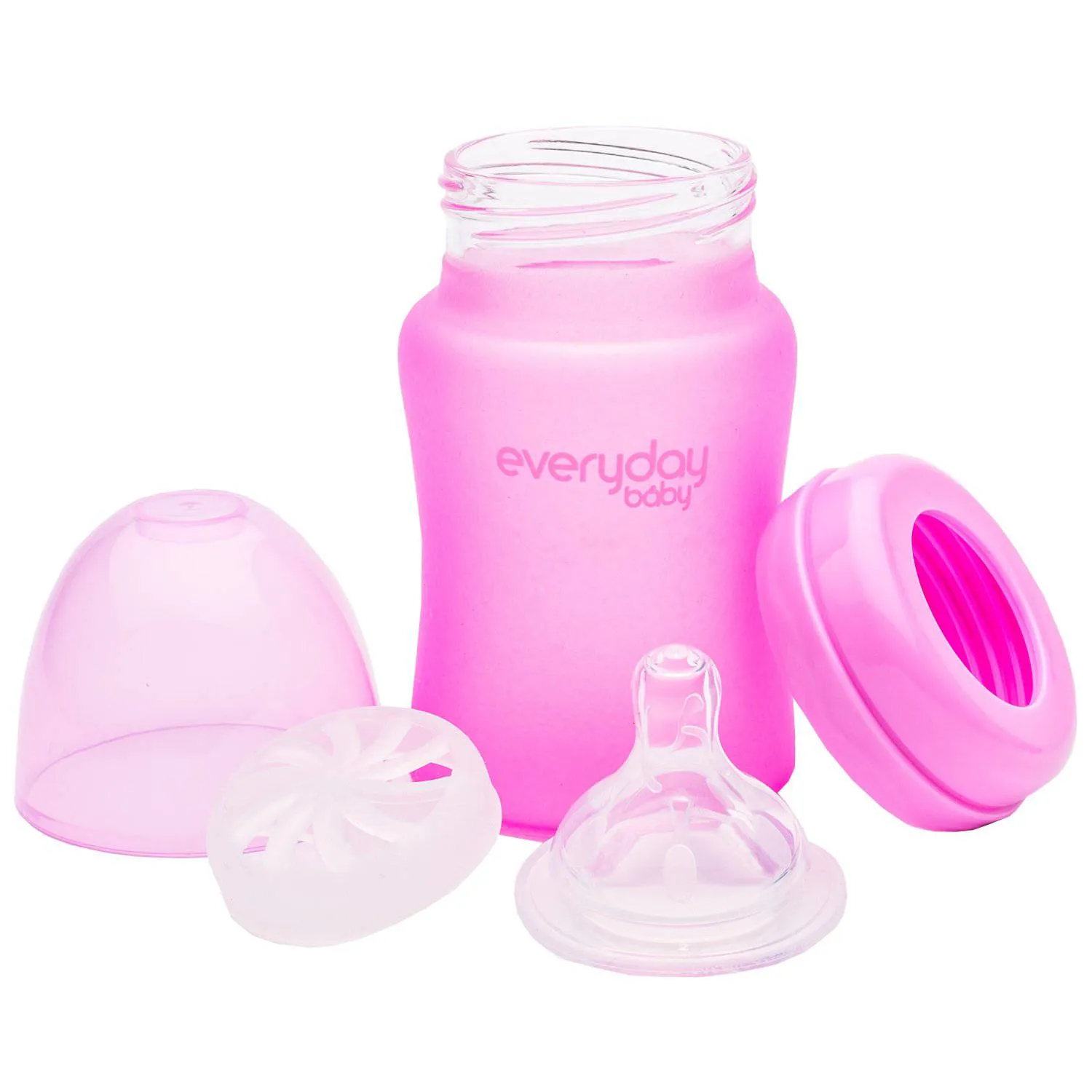 Glass Baby Bottle Heat Sensing 150ml