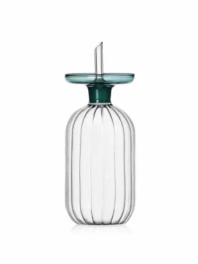 Glass oil bottle