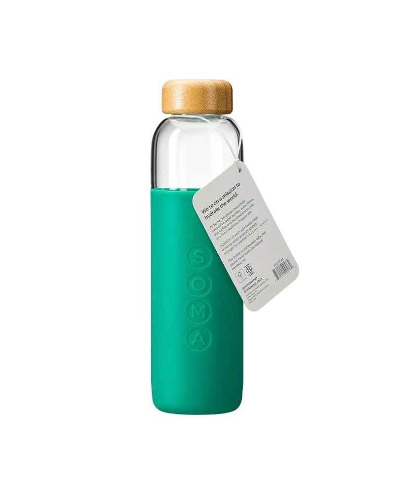 Glass Water Bottle - 17oz