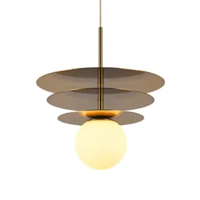 Golden Metal Trio Desk Pendant Light