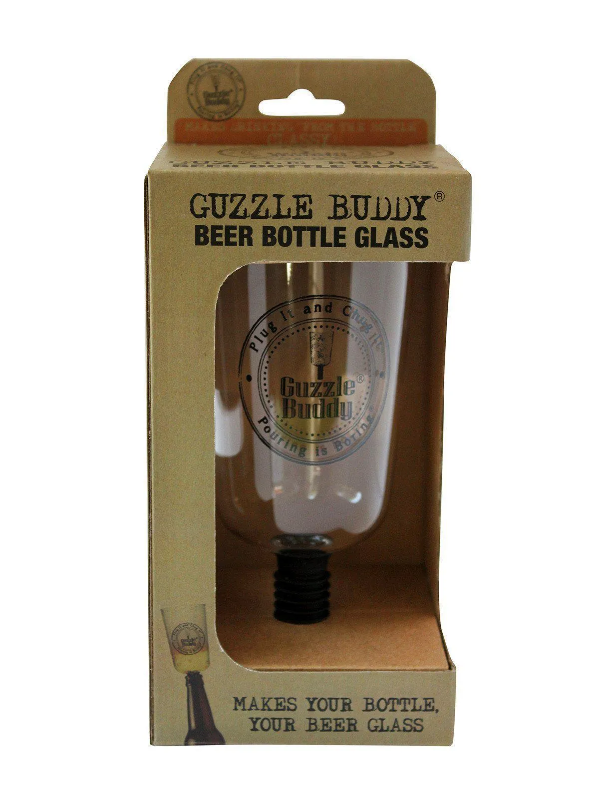 Guzzle Buddy® Beer Bottle Glass