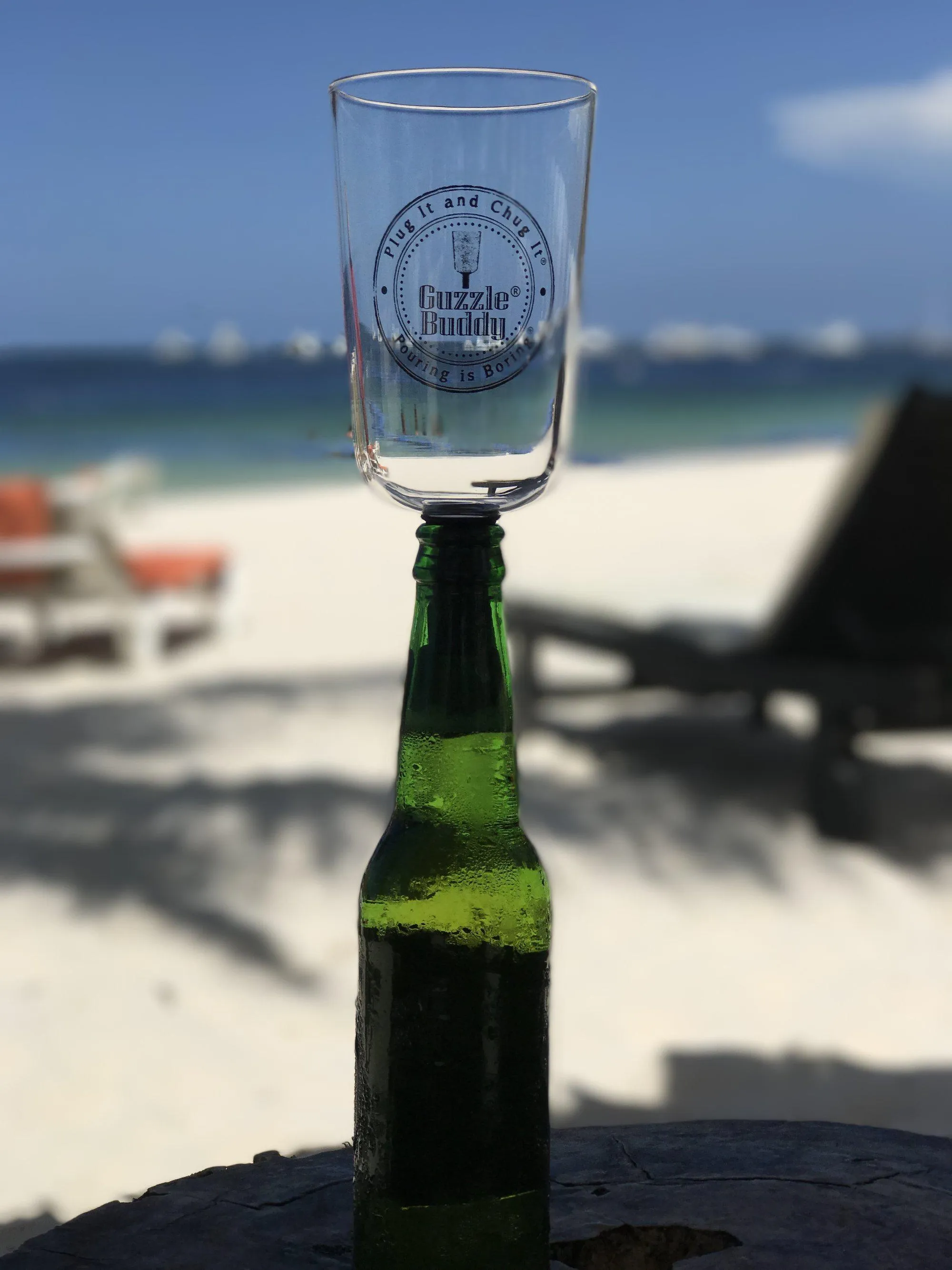 Guzzle Buddy® Beer Bottle Glass