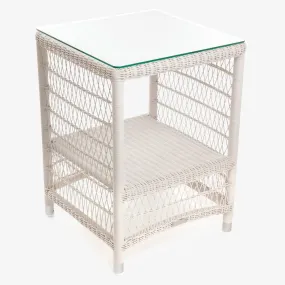 Hampton Outdoor Side Table White