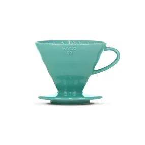 Hario V60 Ceramic Coffee Dripper Turquoise - Size 02