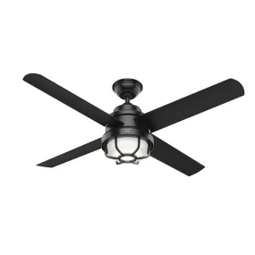 Hunter 54 inch Searow Indoor / Outdoor Ceiling Fan with LED Light Kit and Wall Control