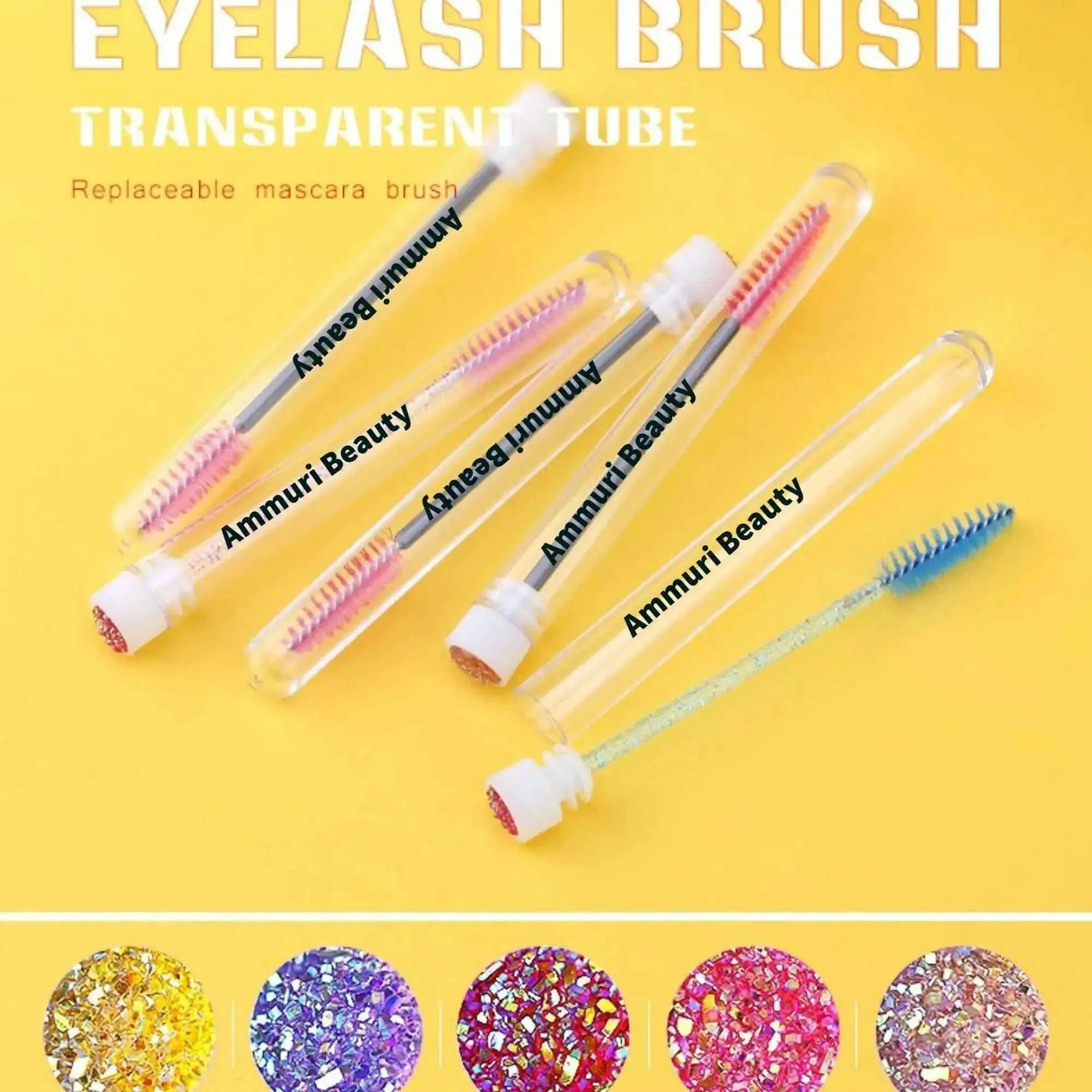 Hygienic Mascara Brushes Eyelash Brush and Brow Wand Applicator