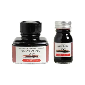 J Herbin Ink Bottle (10ml / 30ml) - Terre de Feu