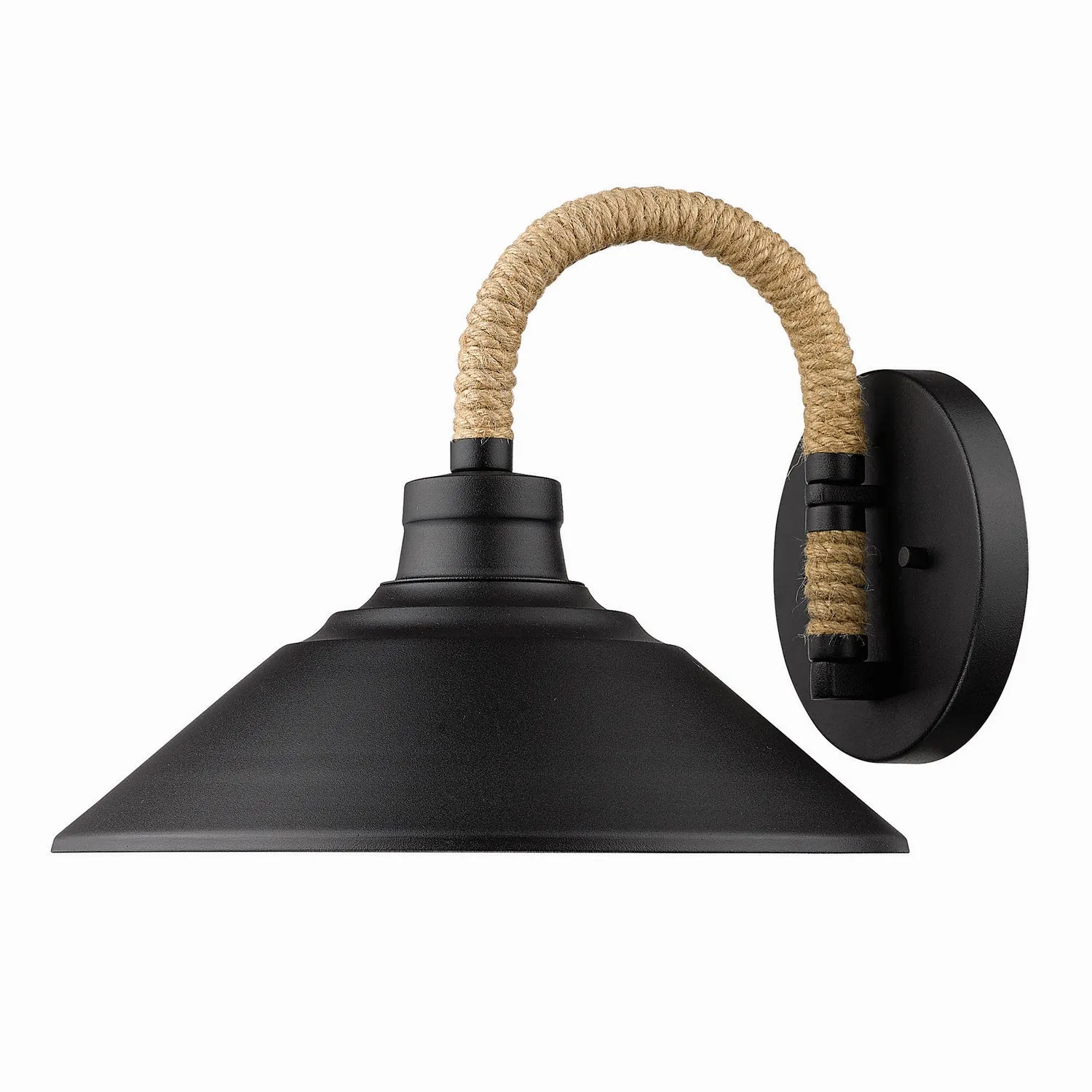 Journey 1-Light Wall Sconce in Natural Black with Natural Black