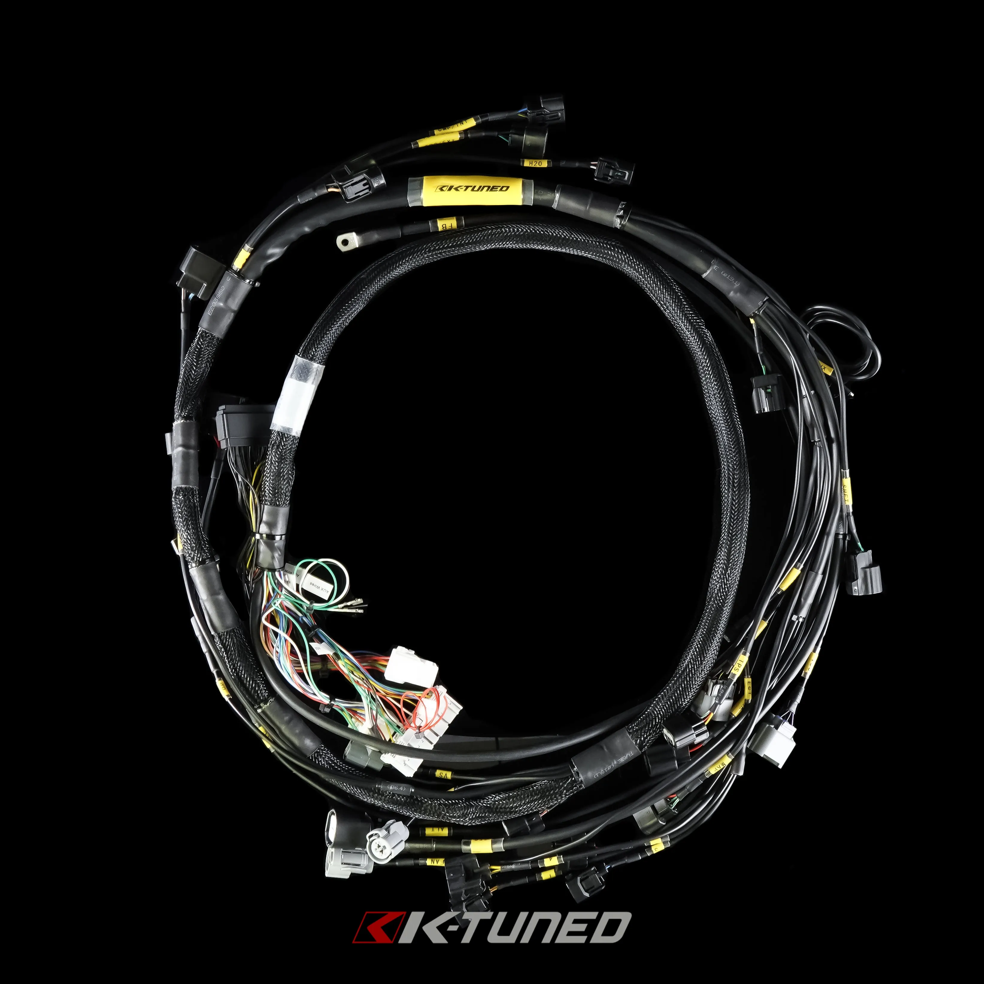 K-Tuned K-Series Engine Harness - Race-Grade w/Raychem DR-25 - OEM Routing (No Power Wire) - KTH-41R-ENG