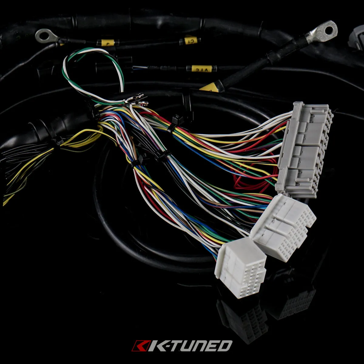 K-Tuned K-Series Engine Harness - Race-Grade w/Raychem DR-25 - OEM Routing (No Power Wire) - KTH-41R-ENG