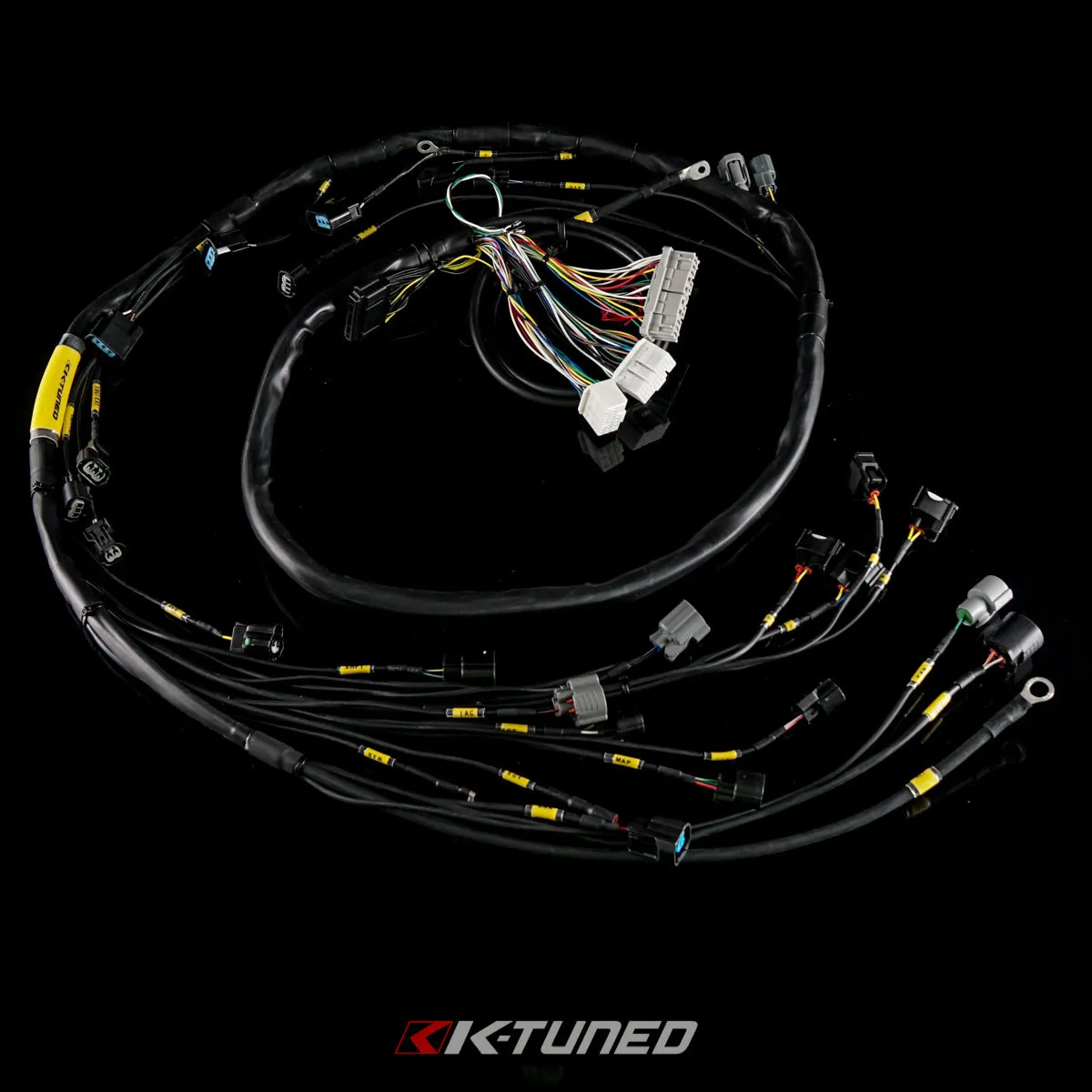 K-Tuned K-Series Engine Harness - Race-Grade w/Raychem DR-25 - OEM Routing (No Power Wire) - KTH-41R-ENG