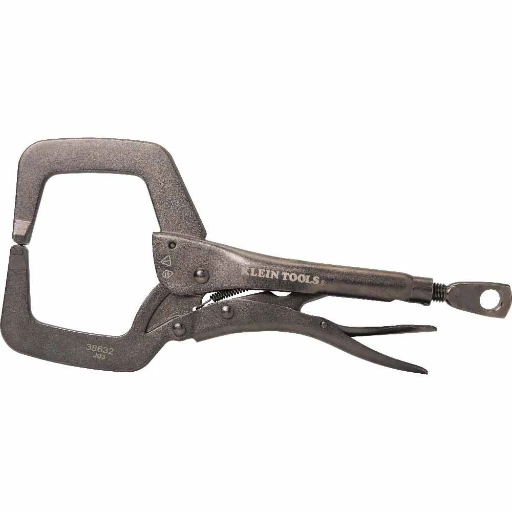 Klein 38632 C-Clamp Locking Pliers With Standard Jaws, 11"