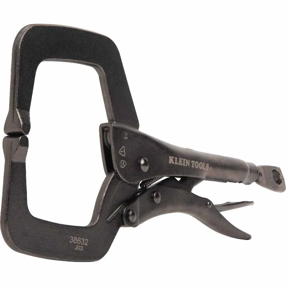 Klein 38632 C-Clamp Locking Pliers With Standard Jaws, 11"