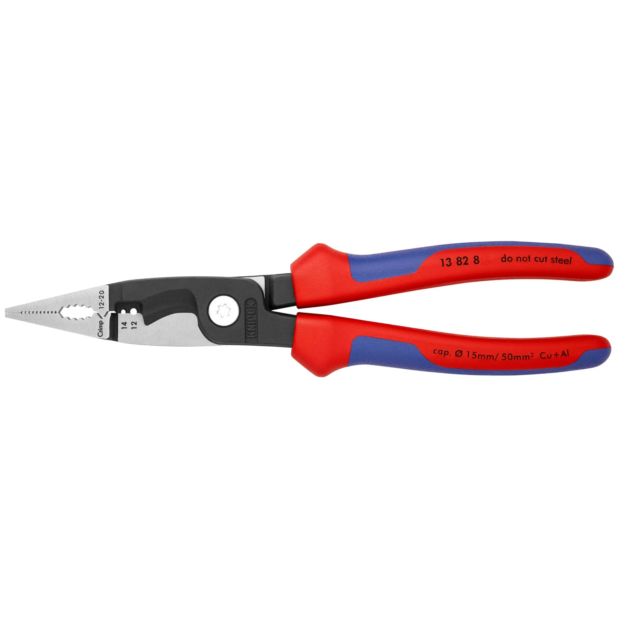 Knipex 13 82 8 SBA 8" 6-in-1 Electrical Installation Pliers 12 and 14 AWG