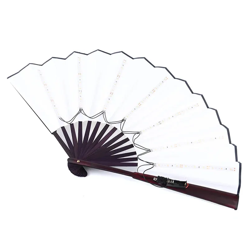 Large Green LED Hand Fan