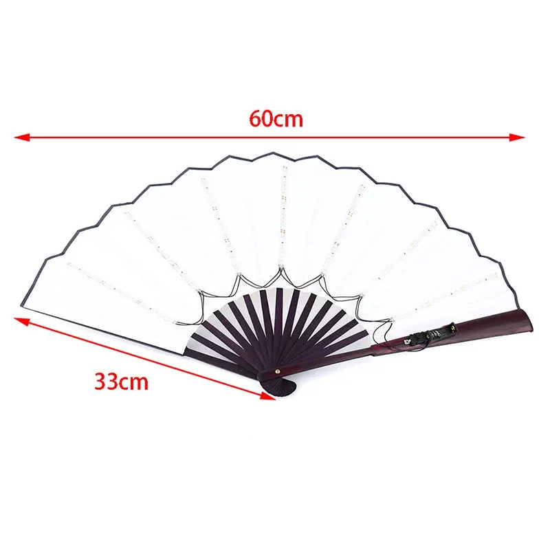 Large Green LED Hand Fan