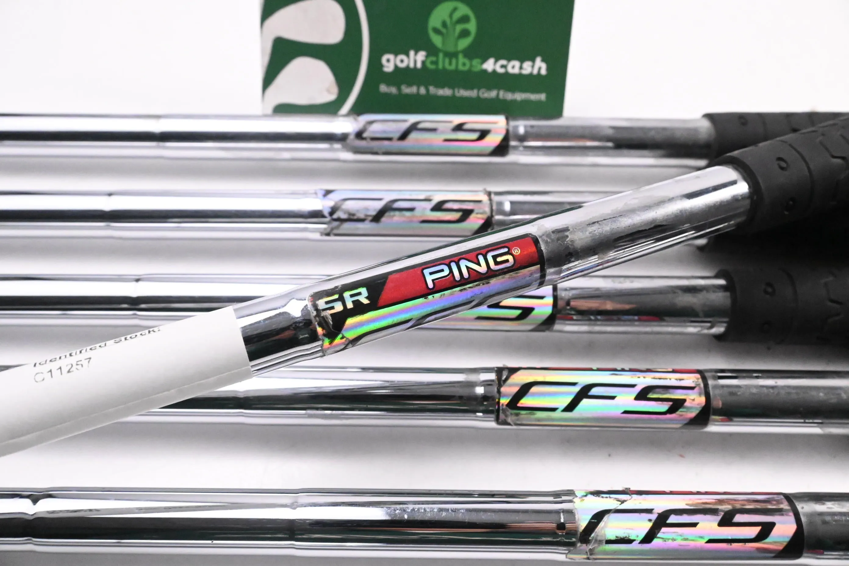 Left Hand Ping G25 Irons / 5-PW UW / Red Dot / Regular Flex Ping CFS Shafts