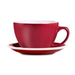 Loveramics Egg Style Latte Cup & Saucer - Red (10oz/300ml)