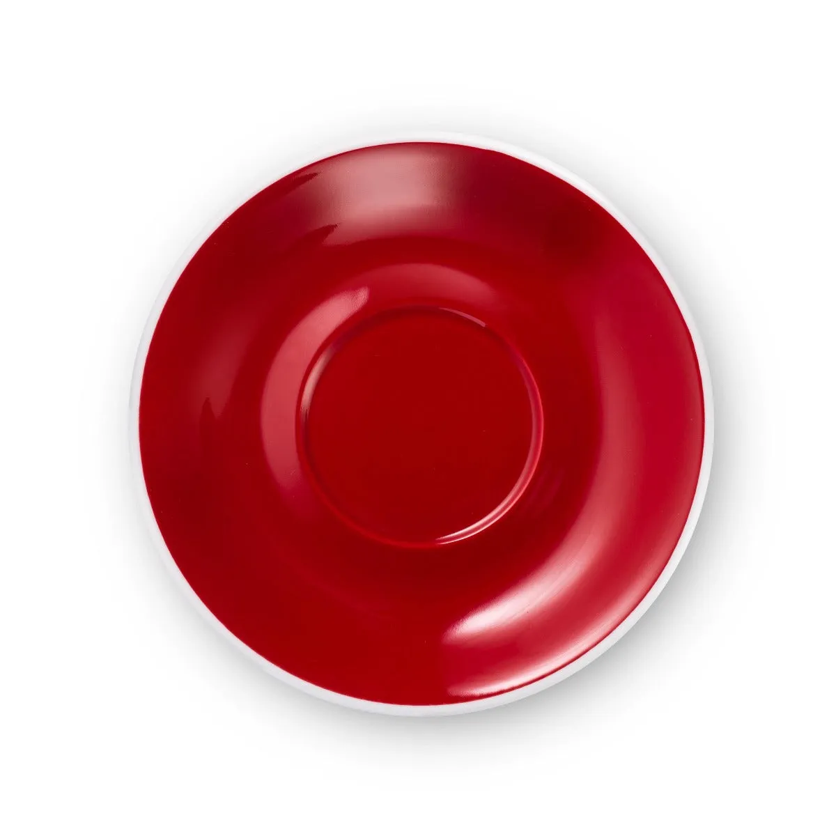 Loveramics Egg Style Latte Cup & Saucer - Red (10oz/300ml)