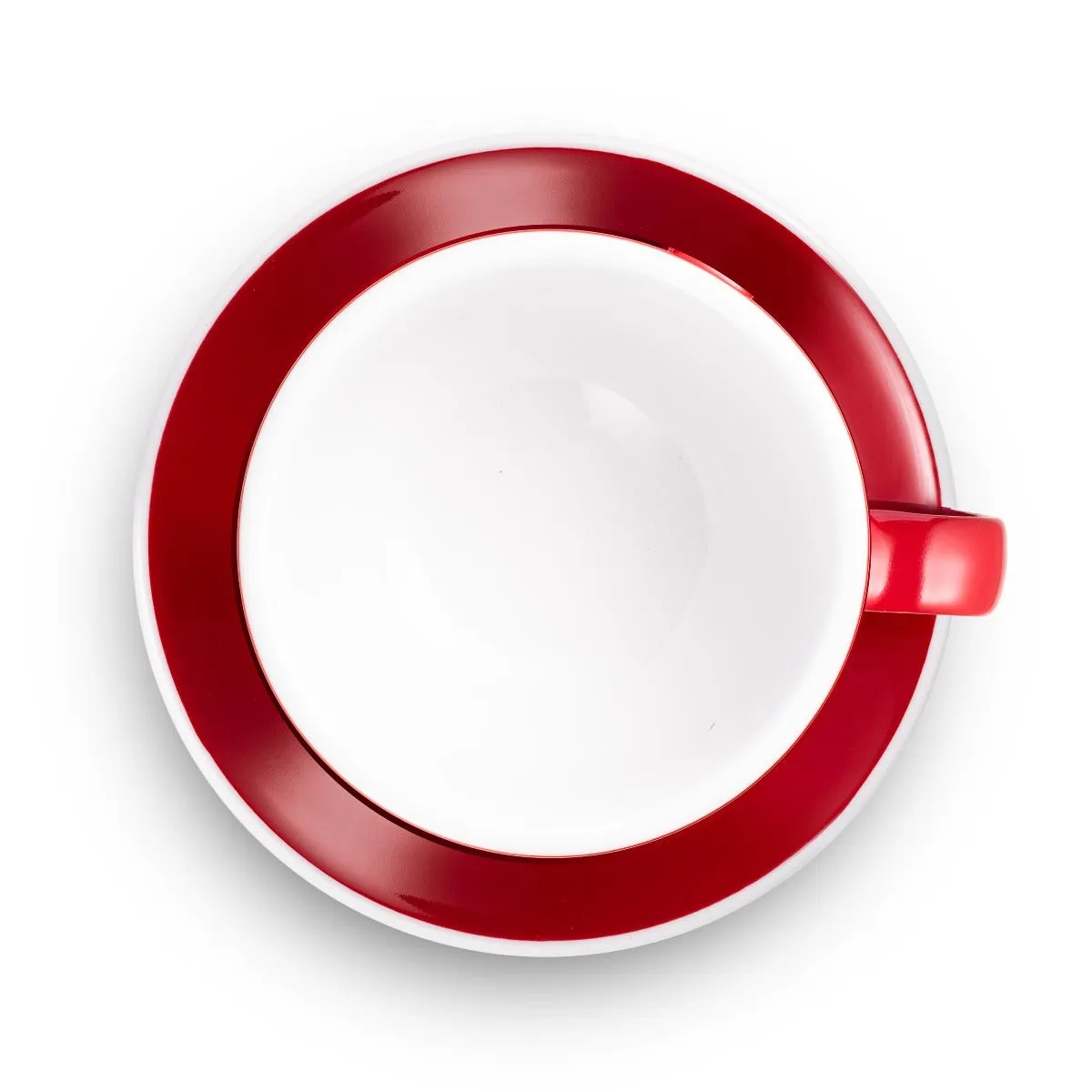 Loveramics Egg Style Latte Cup & Saucer - Red (10oz/300ml)