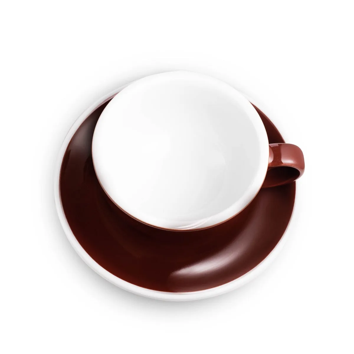 Loveramics Egg Style Small Cappuccino Cup & Saucer for (5oz/150ml) - Set of 2