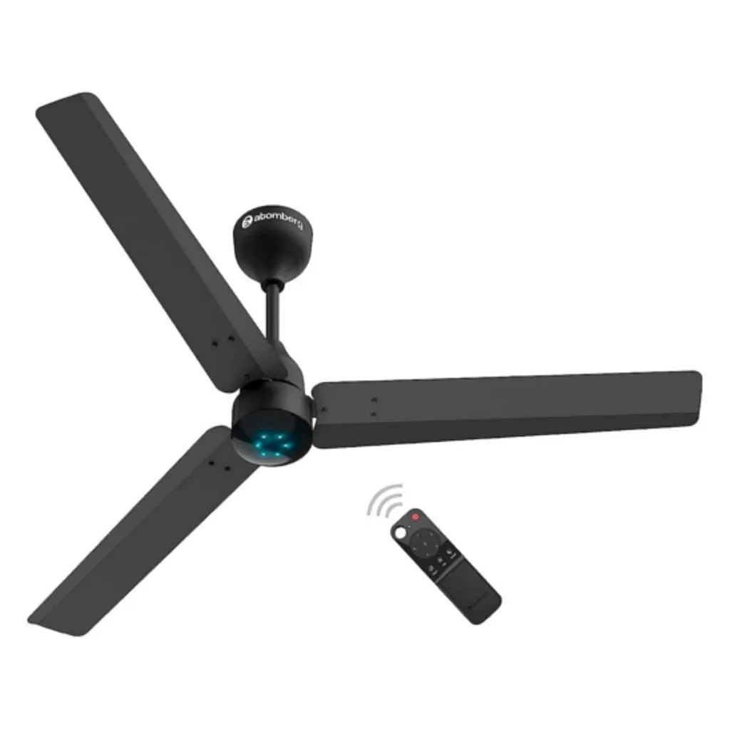 Luker Size Zero Crown BLDC Ceiling Fan 1200mm Black Chrome