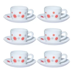 Magical Star Cup & Saucer Set, 6 Pcs