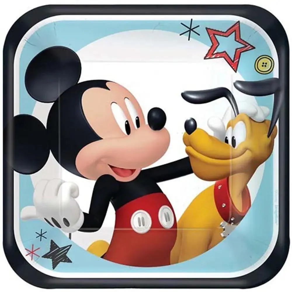 Mickey Mouse On the Go Plates - Lunch 8 Pkt