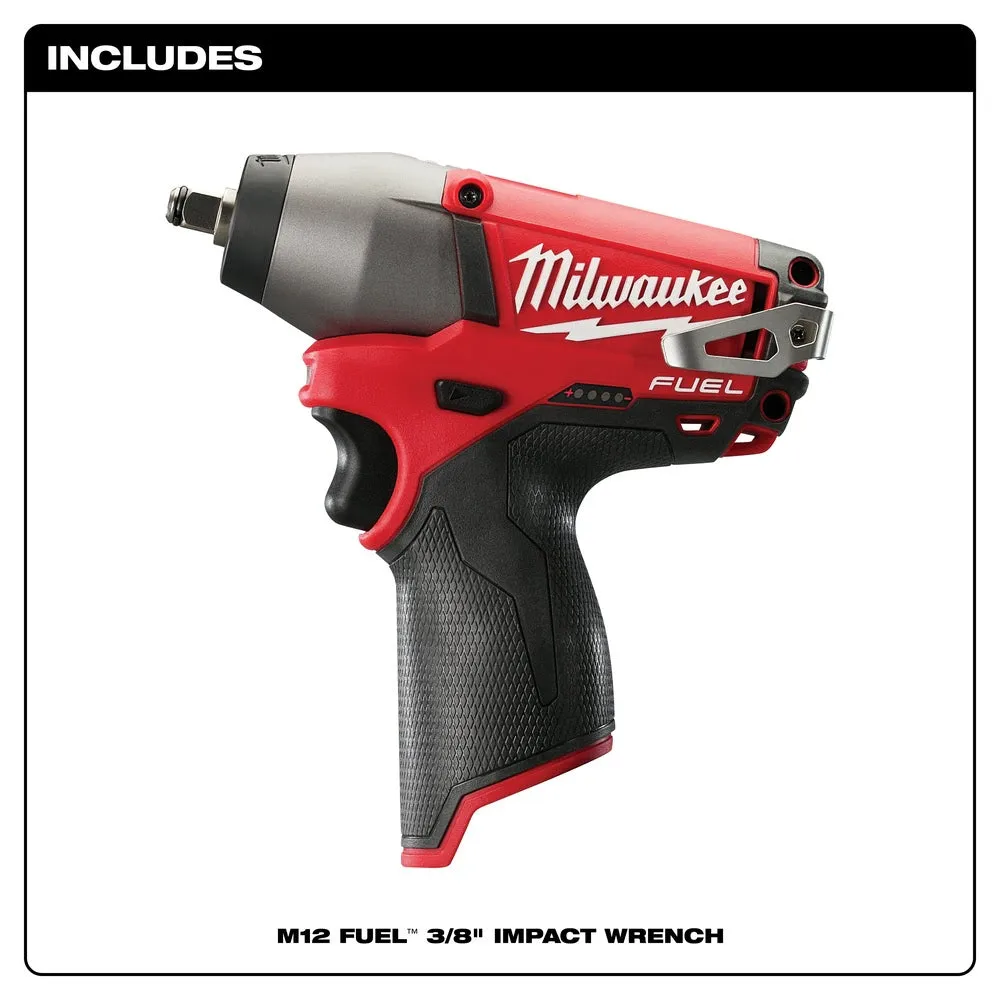 Milwaukee 2454-20 M12 FUEL 3/8" Impact Wrench (Tool Only)