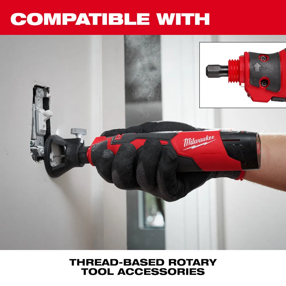 Milwaukee 2525-20x4SK M12 12V Brushless Rotary Tool w/ 4AH Starter Kit