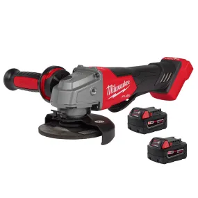 Milwaukee 2880-20 M18 18V Cordless Angle Grinder   48-11-1852 Battery - 2 PK